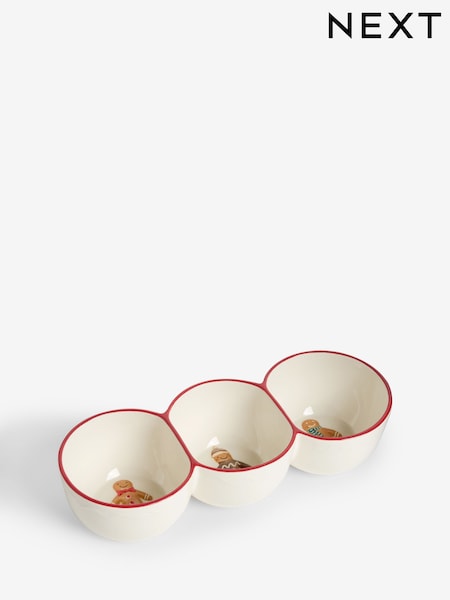 Natural Gingerbread Nibble and Dip Bowl (AW2340) | £18