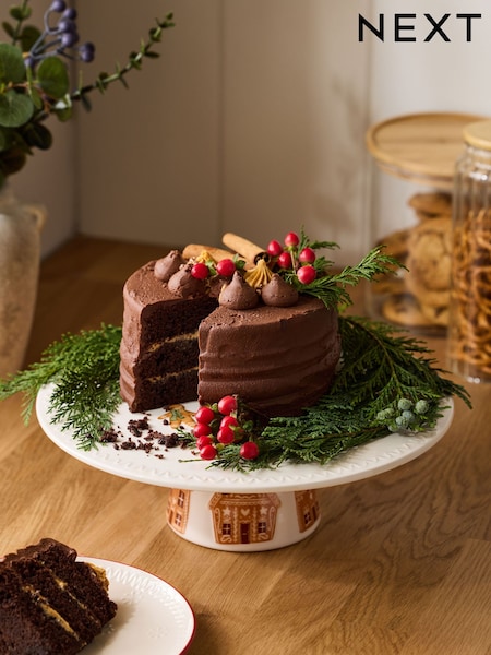 Natural Gingerbread Cake Stand (AW2346) | £30