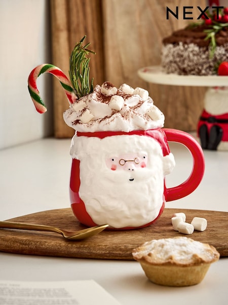Red Christmas Santa Mug (AW2378) | £10