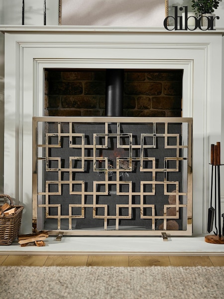 Dibor Silver Kensington Firescreen (AW2390) | £229