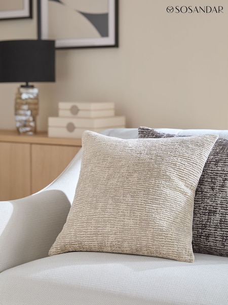 Sosandar Natural Isadora Textured Cushion (AW2391) | £22 - £24