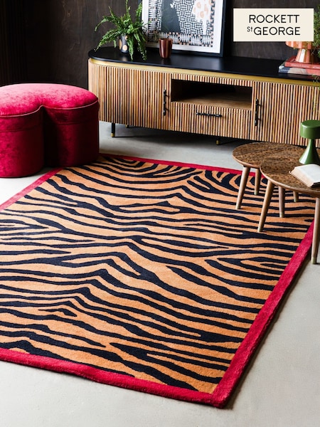 Rockett St George Tiger Wool Tufted Rug (AW2475) | £100 - £450