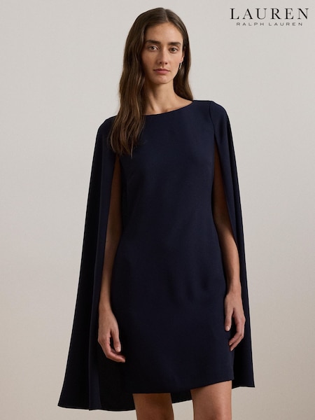 Lauren Ralph Lauren Petra Cape Georgette Cocktail Mini Dress (AW2561) | £259