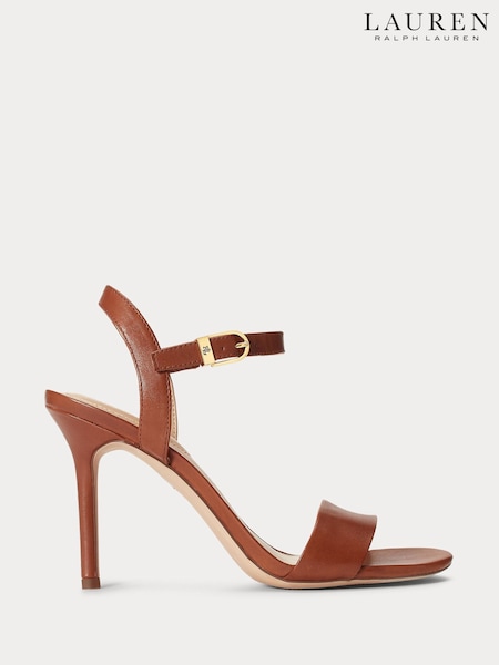 Lauren Ralph Lauren Gwen Nappa Leather Strap Heels (AW2667) | £129