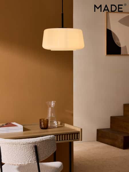 MADE.COM White Camilo Pendant Light (AW2679) | £89