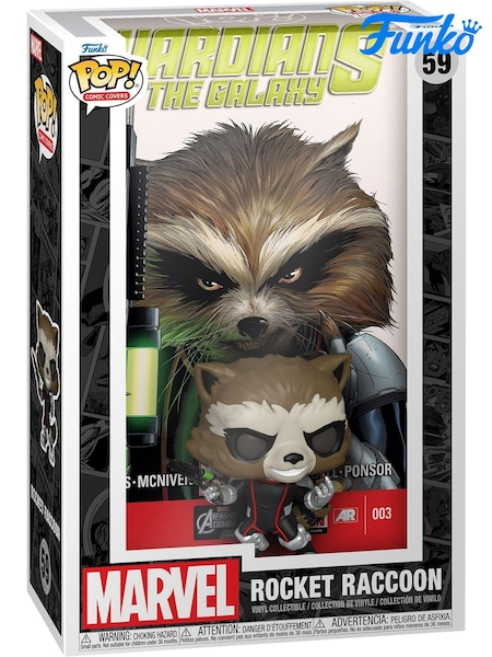 Funko Pop Comic Cover Guardians of the Galaxy Rocket The Raccoon (AW2730) | £25