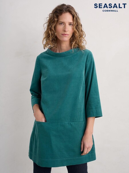 Seasalt Cornwall Blue Sail By The Stars Needlecord Tunic (AW3002) | £24