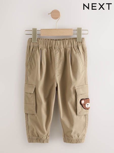 Tan Brown Bear Cargo Trousers (3mths-7yrs) (AW3571) | £14 - £16