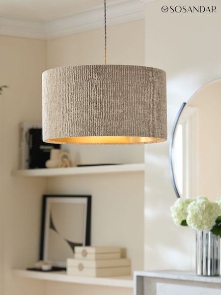 Sosandar Cream Easyfit Drum Shade (AW3595) | £55