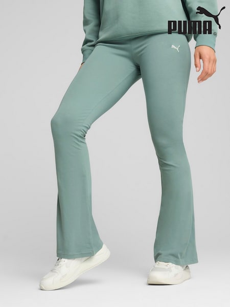 Puma Green ESS High-Waist Flared Leggings (AW3643) | £25