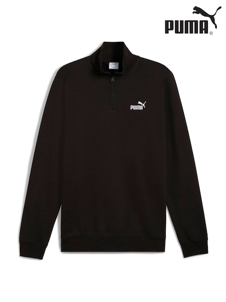 Puma Black ESS No 1 Logo Half-Zip Fleece (AW3645) | £45