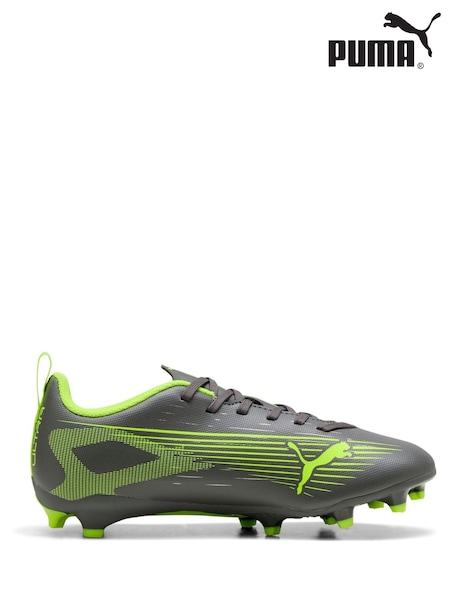 Puma Grey/Green Ultra 5 Play Football Boots (AW3676) | £50
