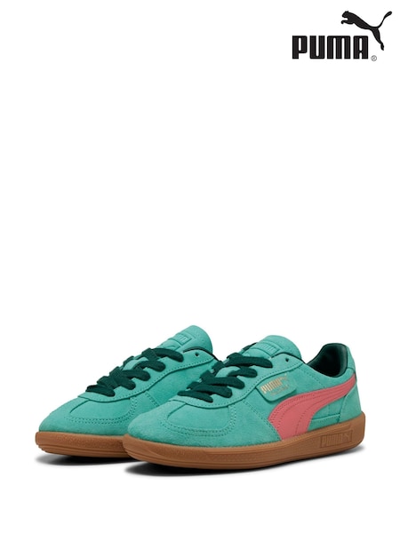 Puma Turquoise Mens Palermo Trainers (AW3679) | £75