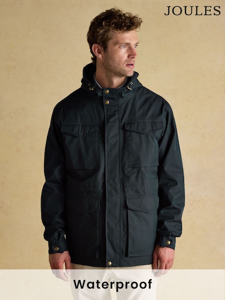 Joules Portman Navy Waterproof Raincoat (AW3708) | £99