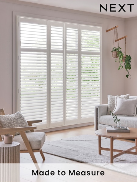 Soft White Hartford Made to Measure Shutters (AW3816) | £113