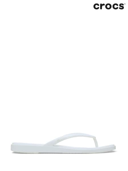 Crocs White Miami Flip Flop Sandals (AW3900) | £40