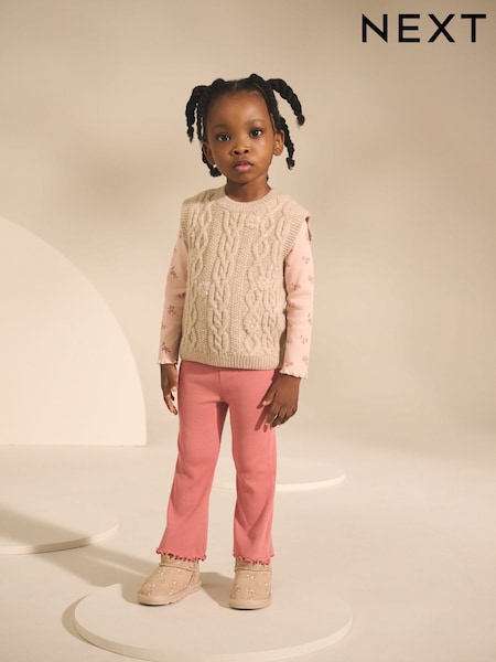 Pink Knitted Jumper and Leggings Set (3mths-7yrs) (AW3917) | £26 - £30