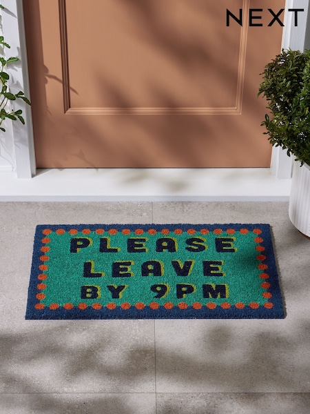 Multi Please Leave Slogan Coir Doormat (AW4281) | £14 - £24