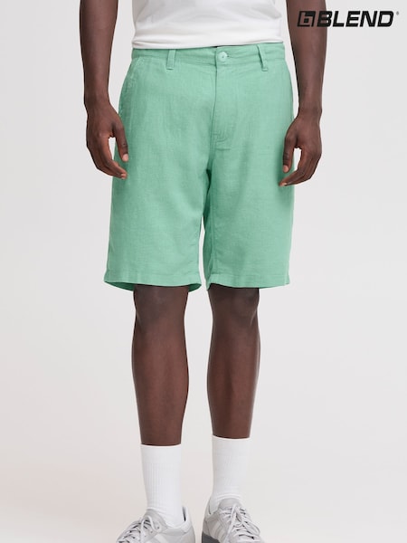 Blend Green Linen Mix Shorts (AW4316) | £28