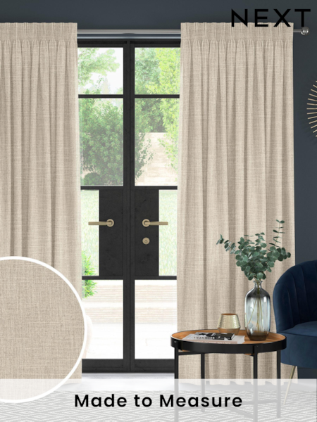 Linen Natural Viam Made to Measure Curtains (AW4531) | £109