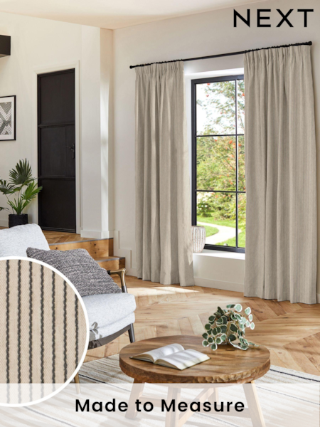 Charcoal Grey Coil Made to Measure Curtains (AW4533) | £109