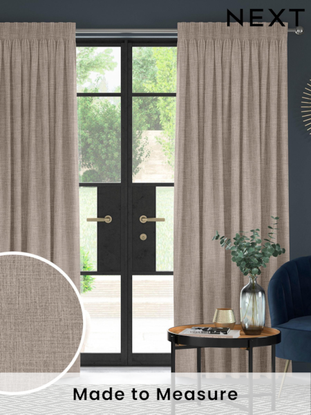 Hessian Natural Viam Made to Measure Curtains (AW4538) | £109