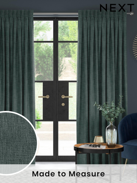 Emerald Green Viam Made to Measure Curtains (AW4542) | £109