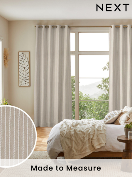 Fawn Natural Coil Made to Measure Curtains (AW4545) | £109