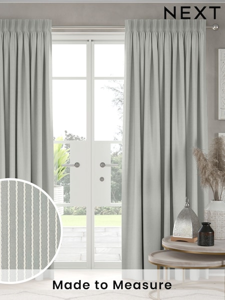 Seafoam Blue Coil Made to Measure Curtains (AW4552) | £109