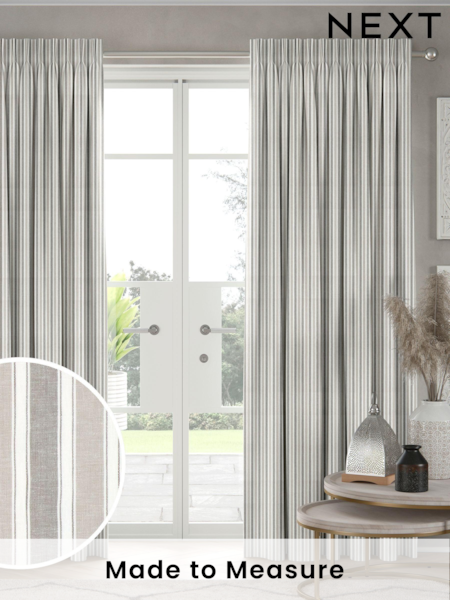 Pebble Grey Dendi Made to Measure Curtains (AW4553) | £100
