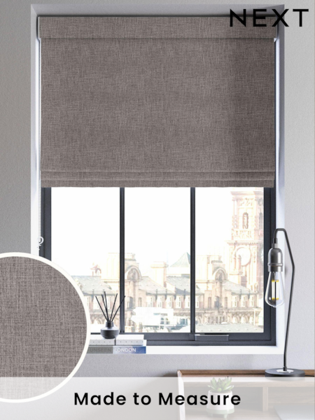 Fog Grey Viam Made to Measure Roman Blind (AW4584) | £84