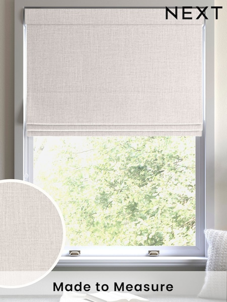 Pearl White Viam Made to Measure Roman Blind (AW4593) | £84