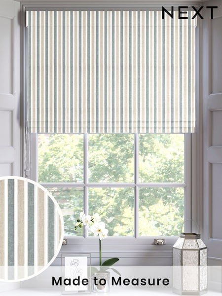 Seafoam Blue Dendi Made to Measure Roman Blind (AW4599) | £79