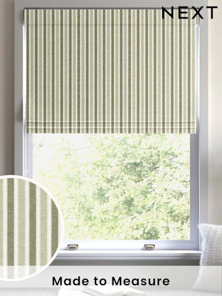 Sage Green Dendi Made to Measure Roman Blind (AW4614) | £79