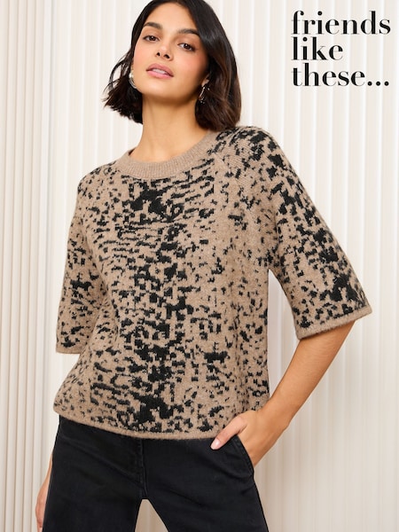 Friends Like These Animal Knitted Top (AW4629) | £38