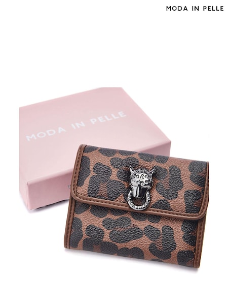Moda in Pelle Leopard Print Layla Larry Purse (AW4654) | £35