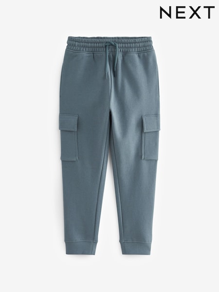 New Mid Blue Slim Fit Cargo Rich Joggers (3-16yrs) (AW4723) | £12 - £19