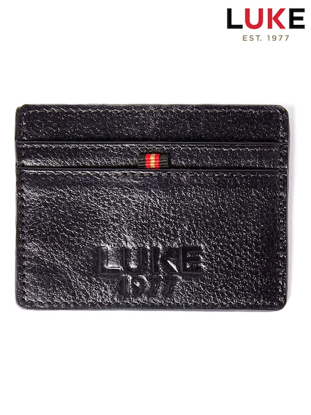 Luke 1977 Milled Card Holder Black Wallet (AW4731) | £30