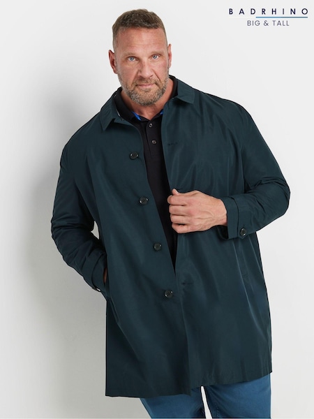 BadRhino Big & Tall Blue Trench Jacket (AW4751) | £75