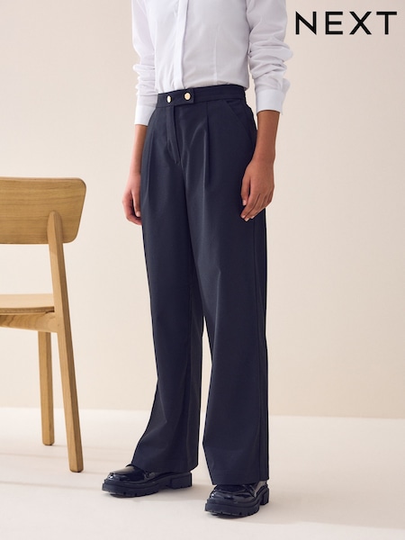 Grey Regular Length Senior Wide Leg School Trousers (9-18yrs) (AW4798) | £13 - £17
