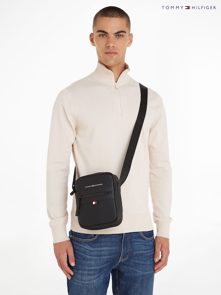 Tommy Hilfiger Black Small Essential Reporter Bag (AW4820) | £65