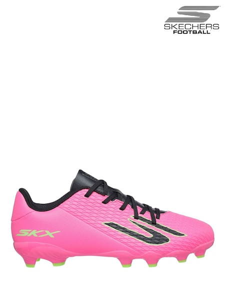 Skechers Pink Junior Youth Firm Ground Football Boots (AW5084) | £44