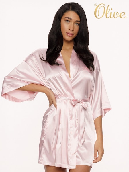 Le Olive Pink Personalized Kimono (AW5122) | £49