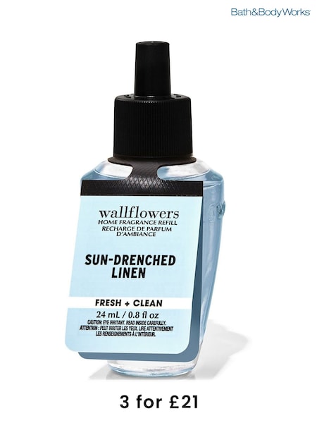 Bath & Body Works Clear SunDrenched Linen Wallflowers Fragrance Refill 0.8 fl oz / 24 mL (AW5290) | £9