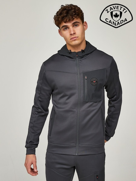 Zavetti Canada Grey Saletto Zip Through Hoodie (AW5441) | £70