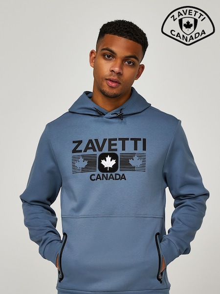 Zavetti Canada Cirico Over The Head Black Hoodie (AW5442) | £60