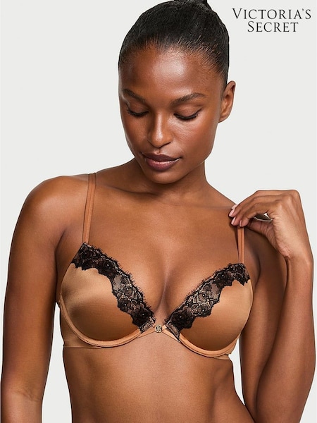 Victoria's Secret Caramel Nude Push Up Lace Trim Bra (AW5504) | £45