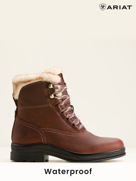 Ariat Harper Waterproof Lace-Up Hiking Brown Boots (AW5598) | £170