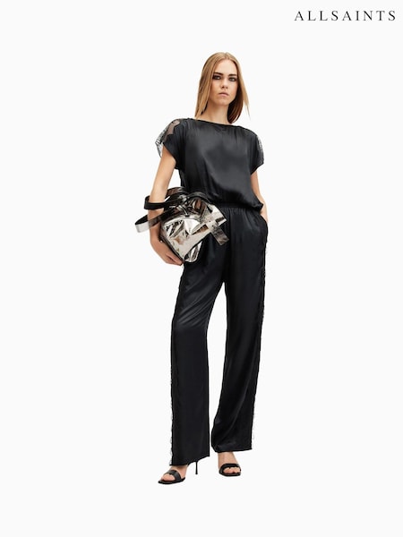 AllSaints Black Mari Jumpsuit (AW5725) | £199