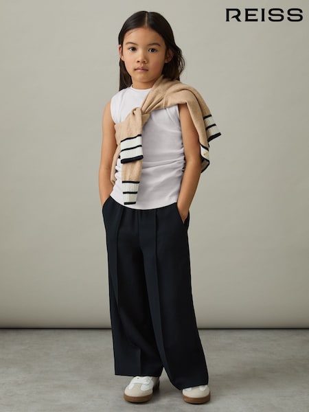 Reiss White Trudy Ruched Vest Top (AW5782) | £12
